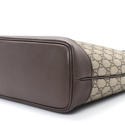 Gucci GG Supreme Monogram Textured Calfskin Small Ophidia Shoulder Tote Bag Beige Ebony New Acero 10 of 10