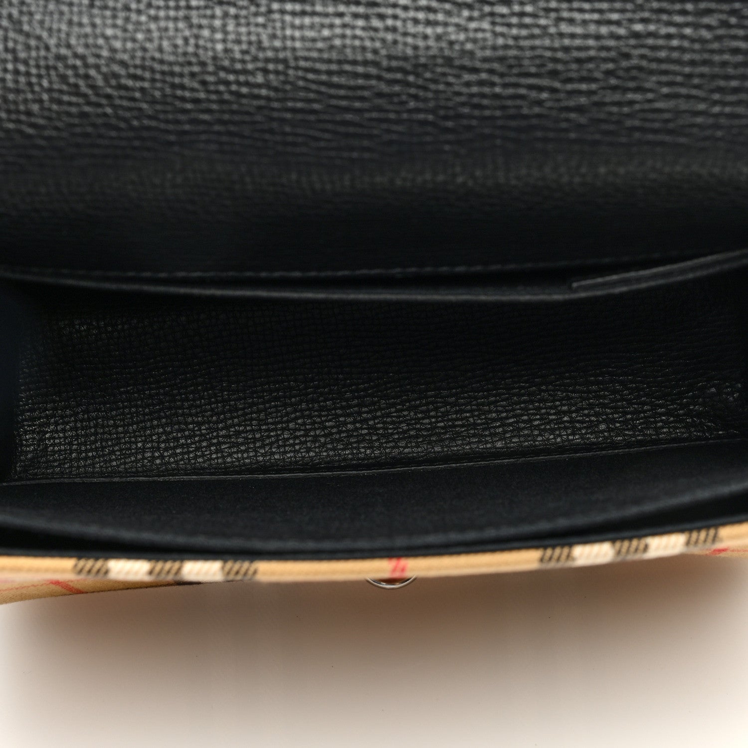Burberry Derby Calfskin Vintage Check Small Macken Crossbody Bag Black 5 of 9