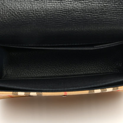 Burberry Derby Calfskin Vintage Check Small Macken Crossbody Bag Black 5 of 9