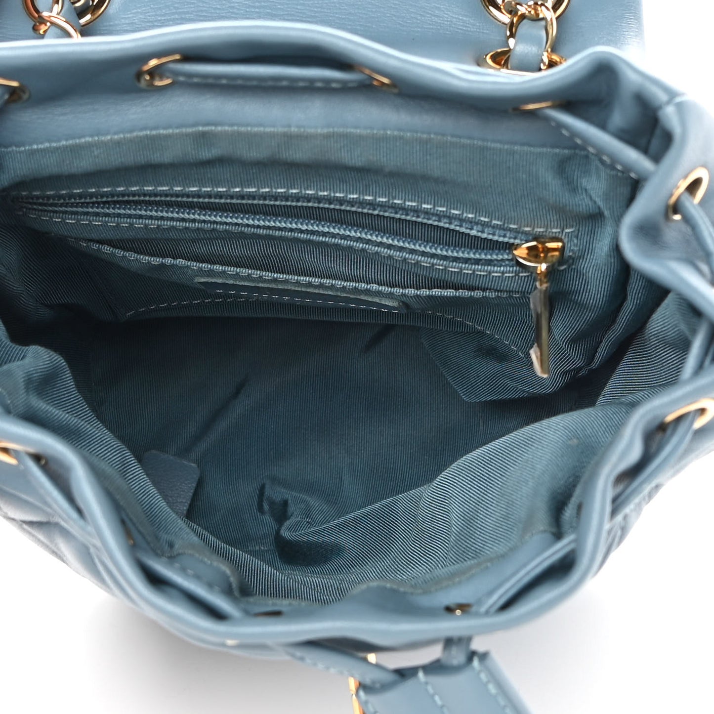 Lambskin Quilted Mini Urban Spirit Backpack Light Blue