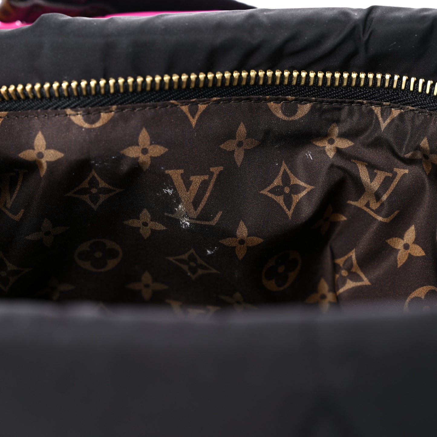 Econyl Monogram Pillow Maxi Multi Pochette Accessories Black Fuchsia