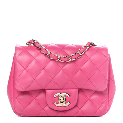 Chanel Lambskin Quilted Mini Square Flap Pink 1 of 4