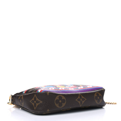 Louis Vuitton Monogram 2020 Christmas Animation Bumper Cars Mini Pochette Accessories Coquelicot 3 of 8
