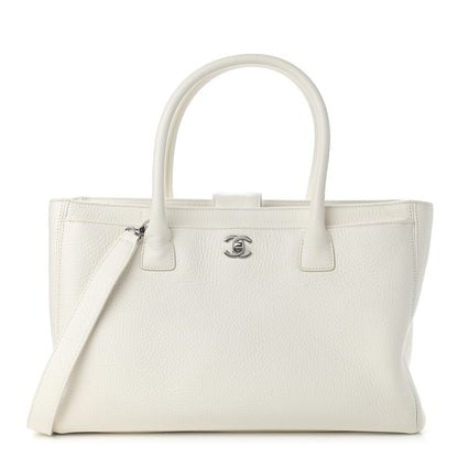 Chanel Calfskin Cerf Executive Shopper Tote White 1 of 14