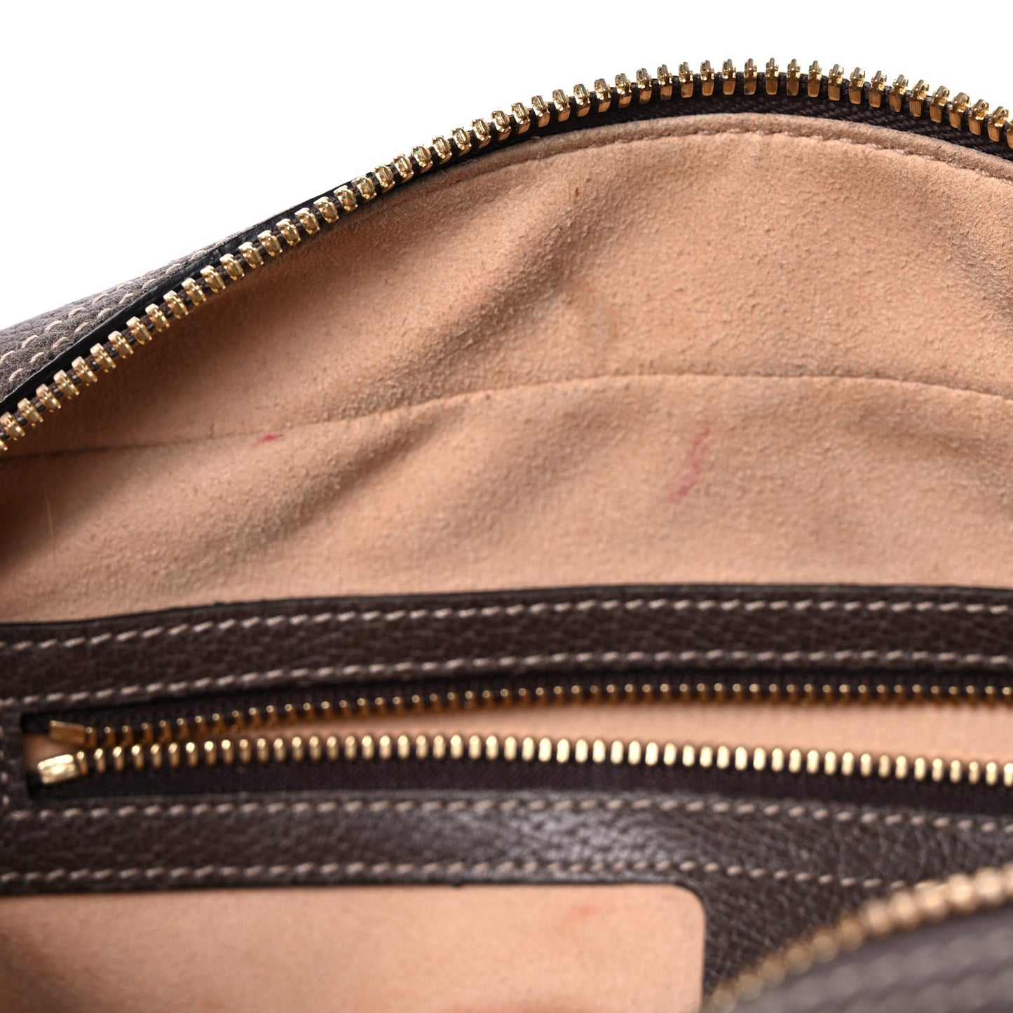 GG Supreme Monogram Web Small Ophidia Shoulder Bag Brown