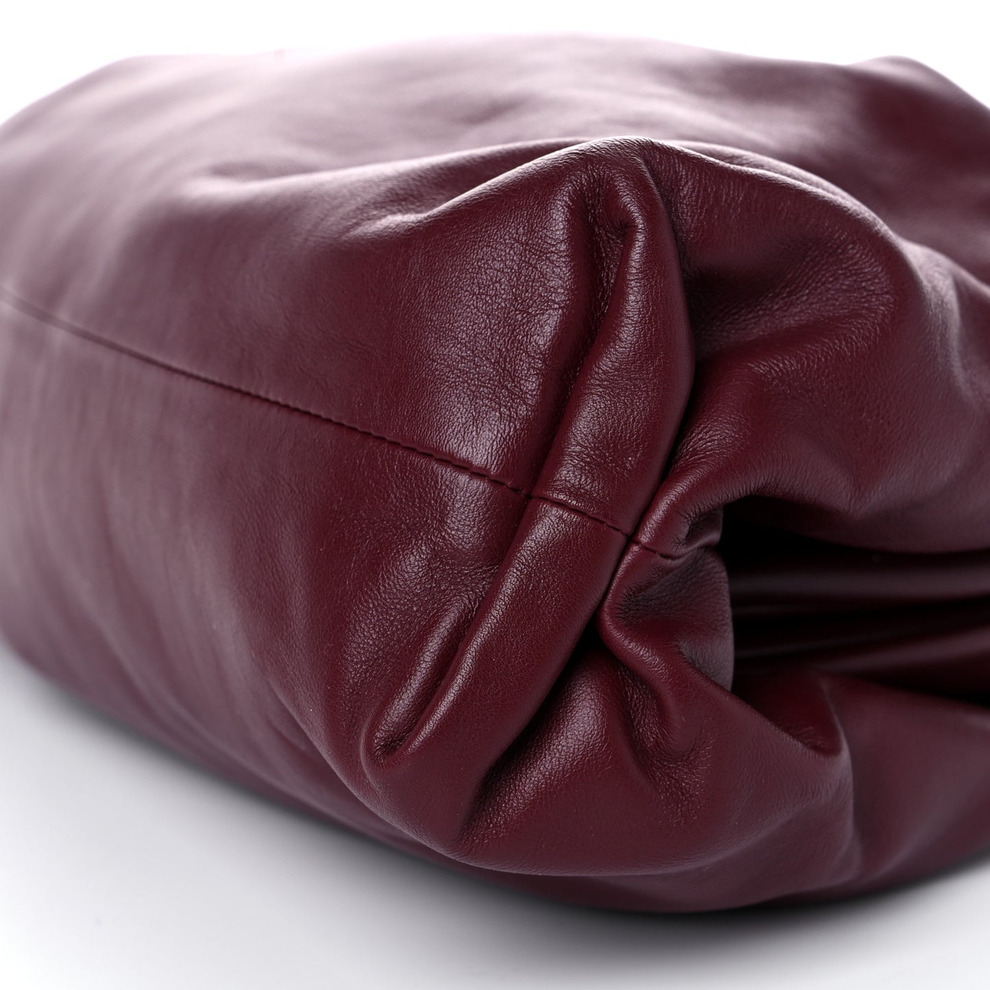 Smooth Butter Calf The Pouch Oversized Clutch Bordeaux
