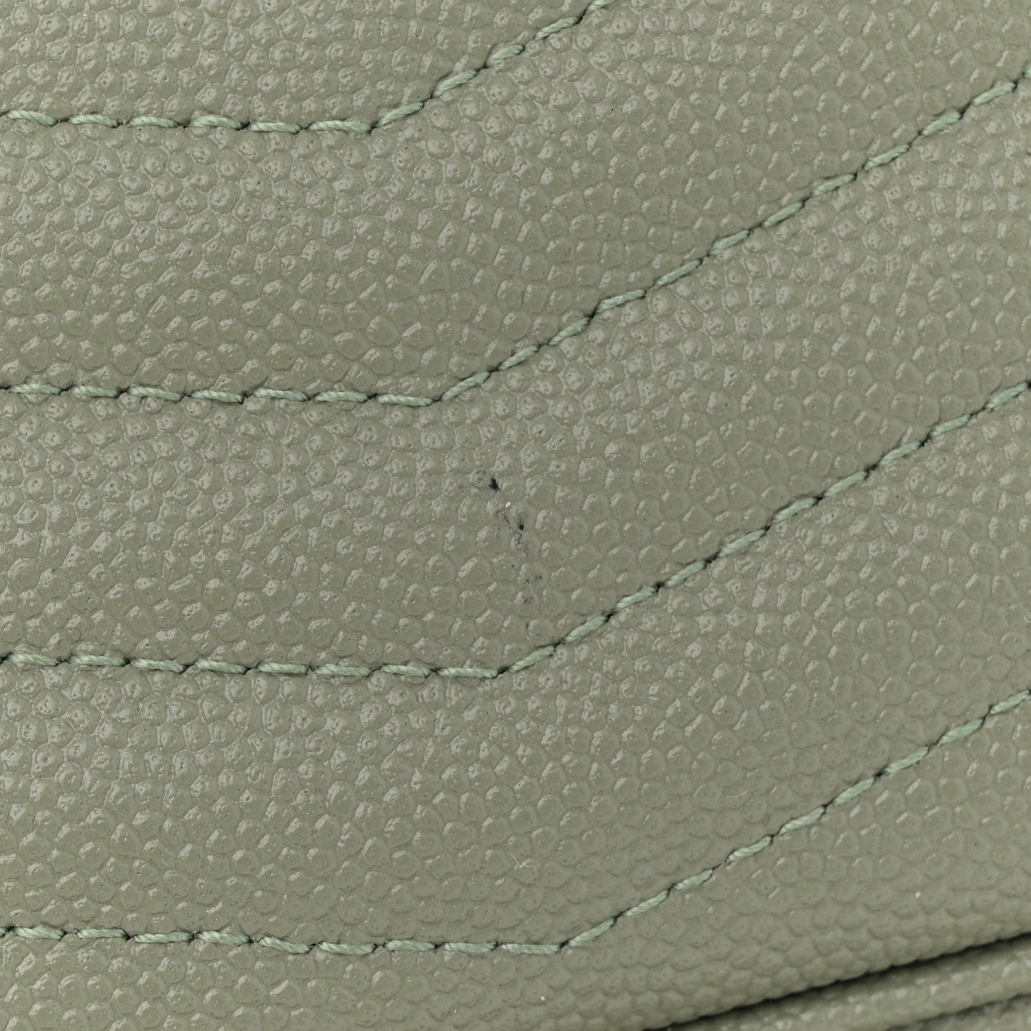 Saint Laurent Grain De Poudre Matelasse Monogram Mini Lou Camera Bag Light Sage 12 of 13