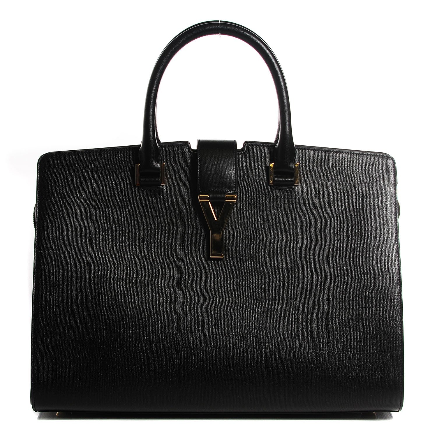 Saint Laurent Textured Calfskin Medium Classic Cabas Y Black 1 of 7