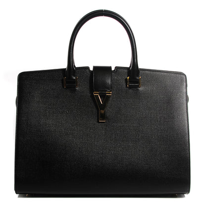 Saint Laurent Textured Calfskin Medium Classic Cabas Y Black 1 of 7