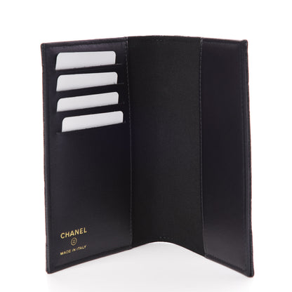 Chanel Iridescent Caviar Quilted Passport Holder Black 5 of 8