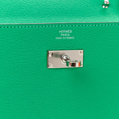 Hermes Chevre Mysore Kelly To Go Wallet Menthe 6 of 7