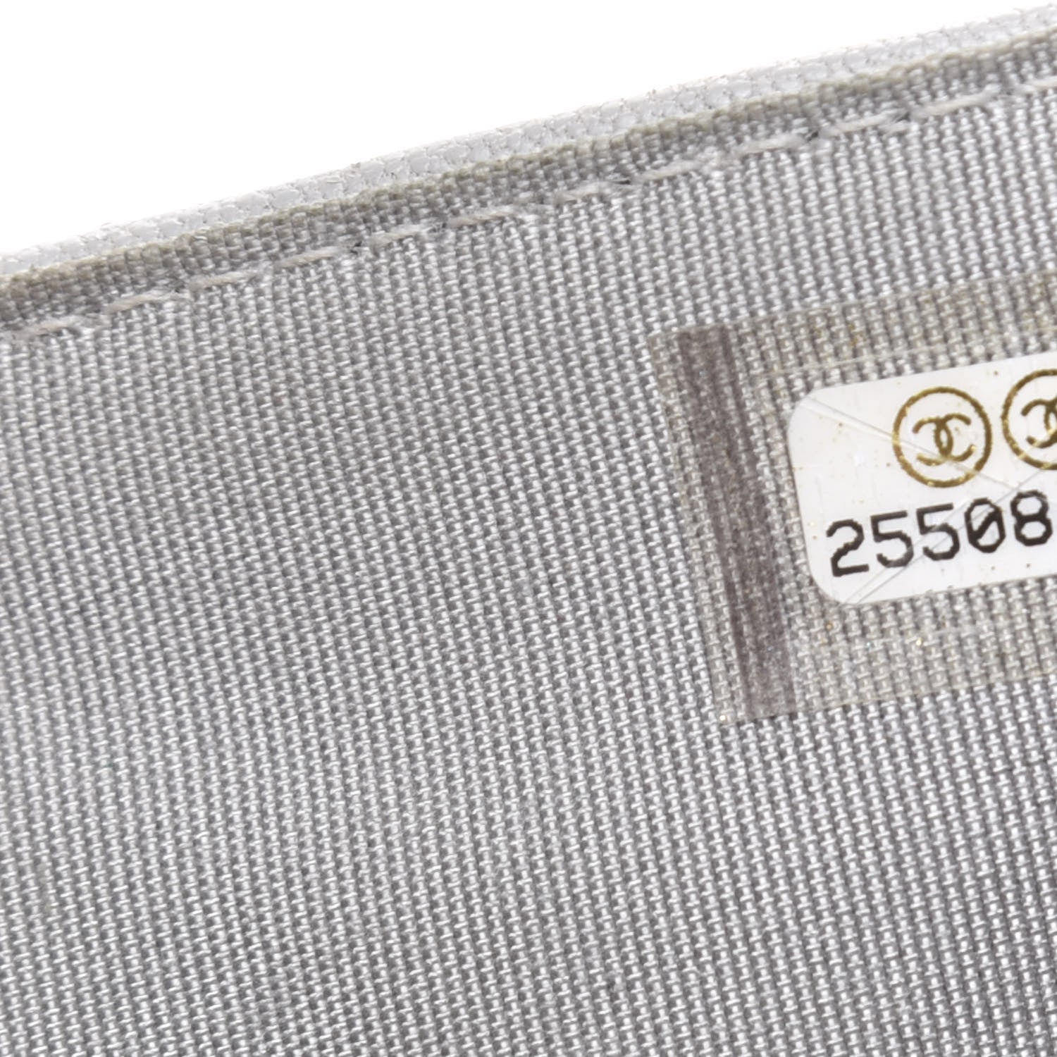 Chanel Lambskin Quilted CC Box Flap Wallet Grey 7 of 11