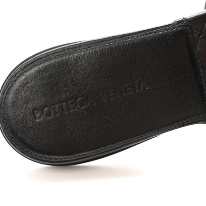 Bottega Veneta Nappa Maxi Intrecciato Lido Flat Sandals 38 Black 7 of 11