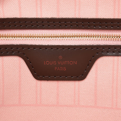 Louis Vuitton Damier Ebene Neo Neverfull MM Rose Ballerine 8 of 9