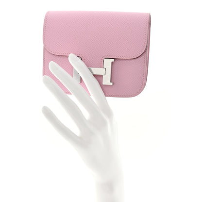 Hermes Epsom Constance Slim Wallet Mauve Sylvestre 2 of 10