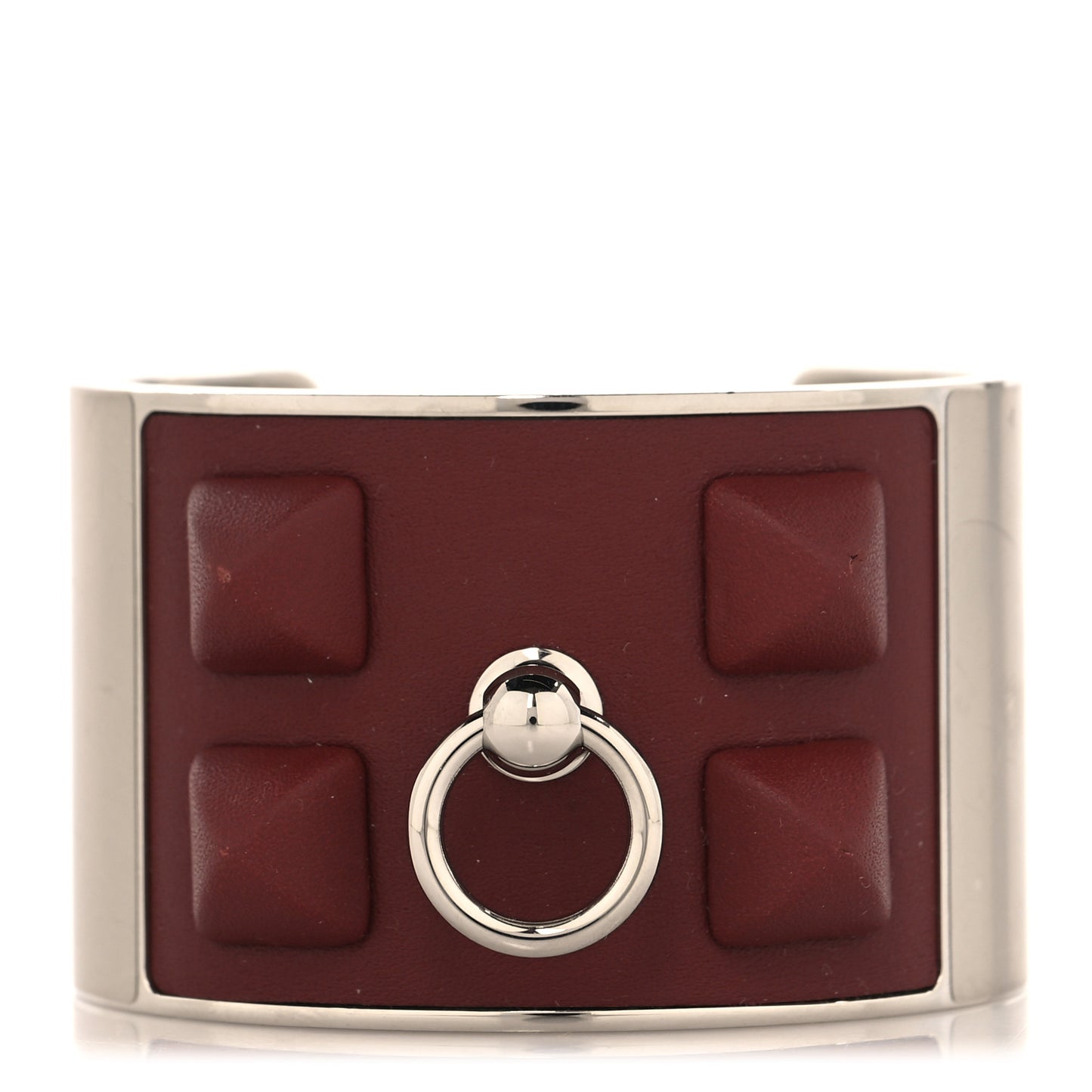 Swift Collier De Chien Medor Gaine Cuff Bracelet T2 Rouge H