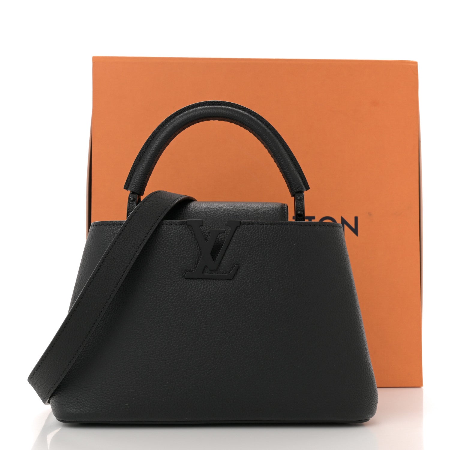 Louis Vuitton Taurillon Capucines BB Matte Black 11 of 11