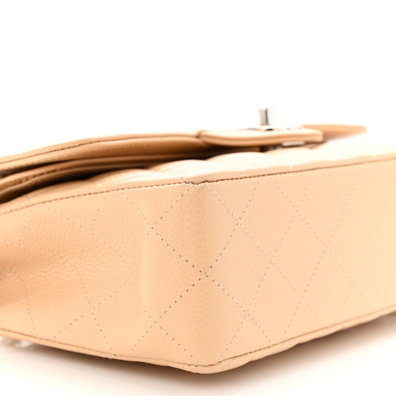 Chanel Caviar Quilted Small Double Flap Beige 9 of 11