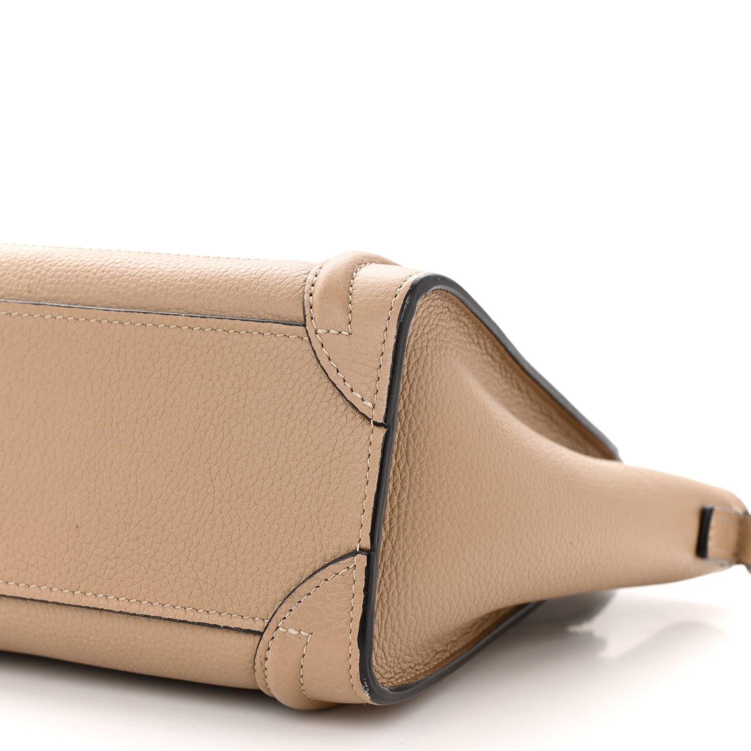 Celine Drummed Calfskin Nano Luggage Dune 11 of 11