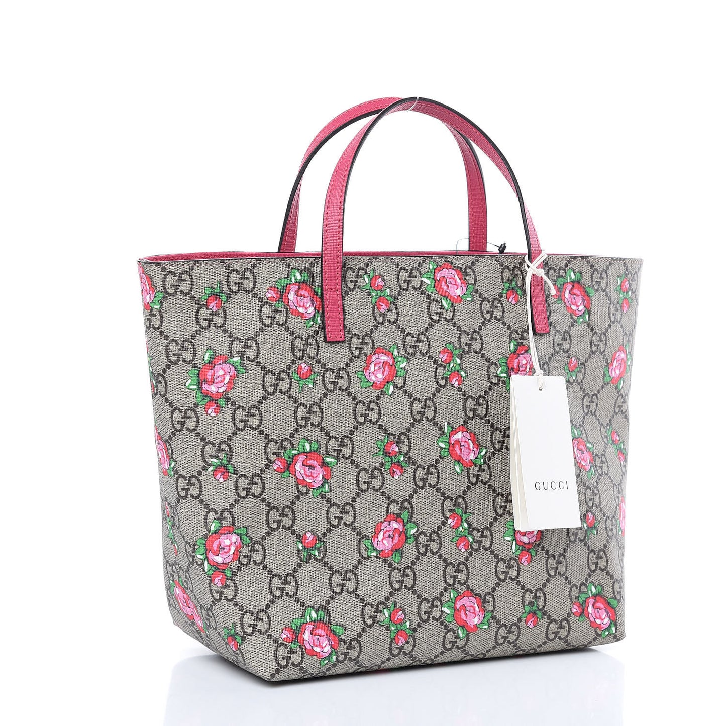 GG Supreme Monogram Kids Rosebud Tote Pink