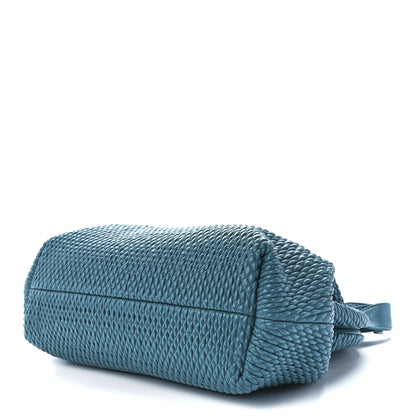 Bottega Veneta Lambskin Knit Large The Point Triangle Bag Mallard 8 of 10