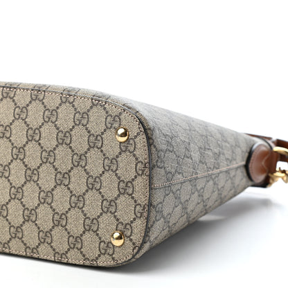 Gucci GG Supreme Monogram Linea A Hobo Brown 9 of 9