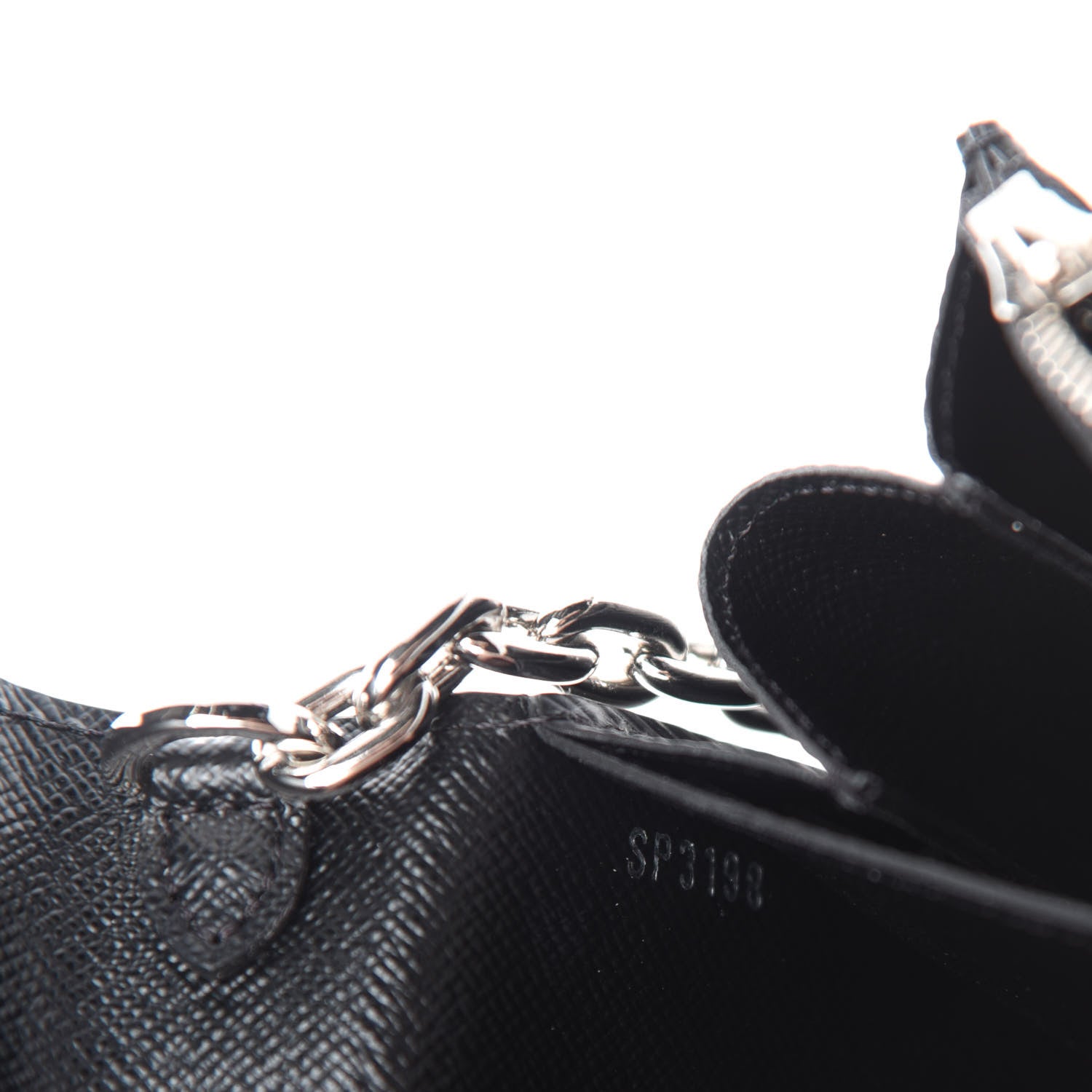 Louis Vuitton Epi LV Stories Twist Chain Wallet Black 9 of 11