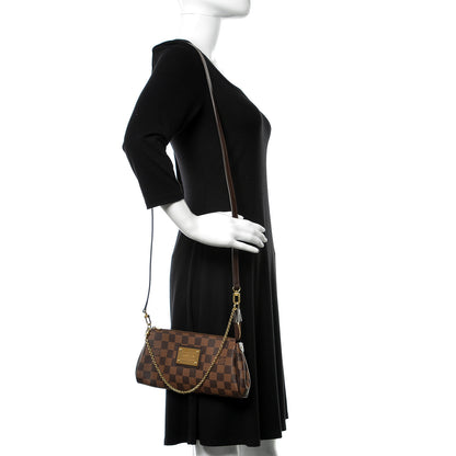Louis Vuitton Damier Ebene Eva Clutch 2 of 10