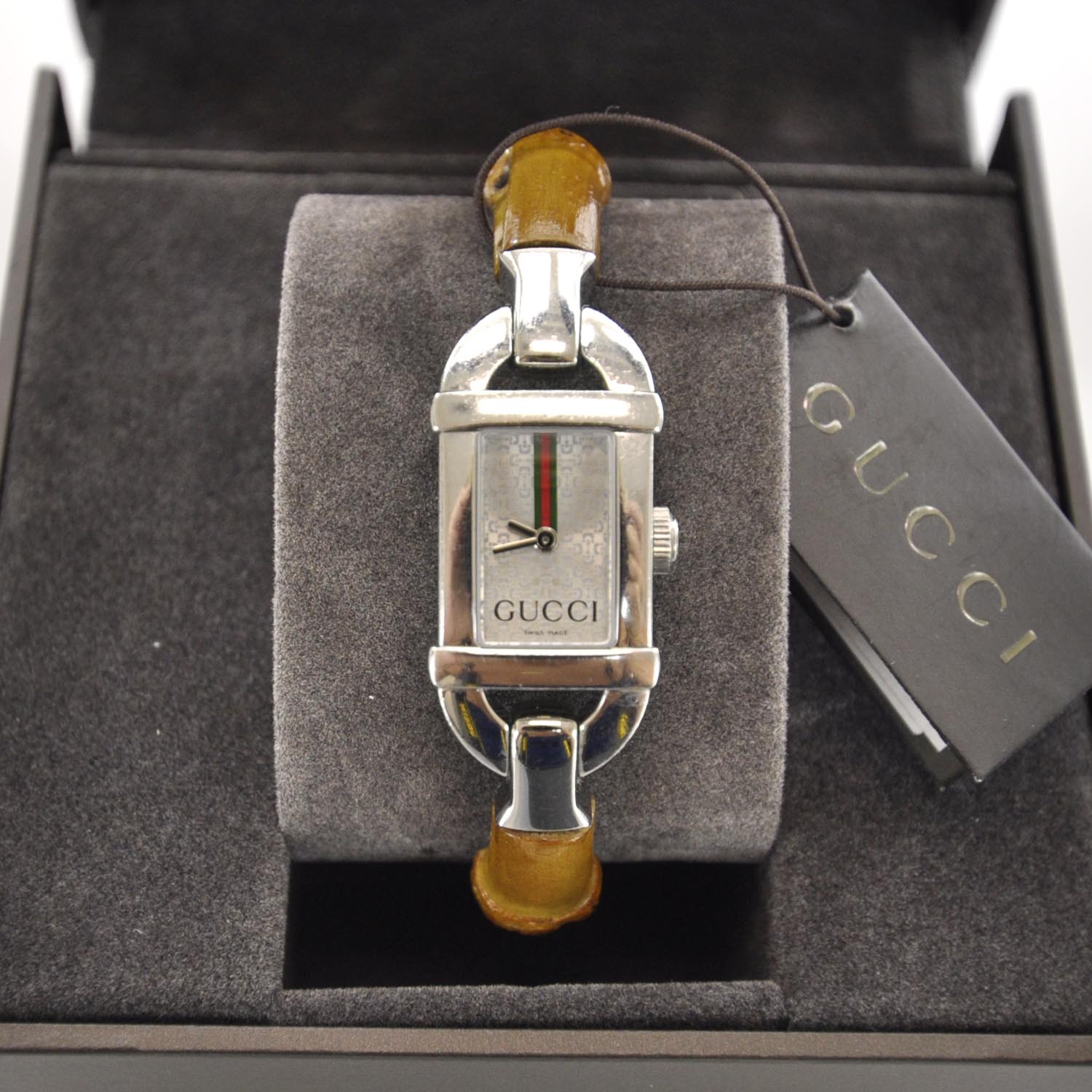 Gucci Stainless Steel Bamboo 16mm 6800L Quartz Watch 2 of 9