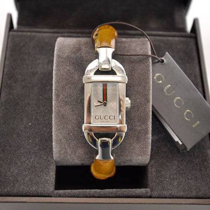 Gucci Stainless Steel Bamboo 16mm 6800L Quartz Watch 2 of 9
