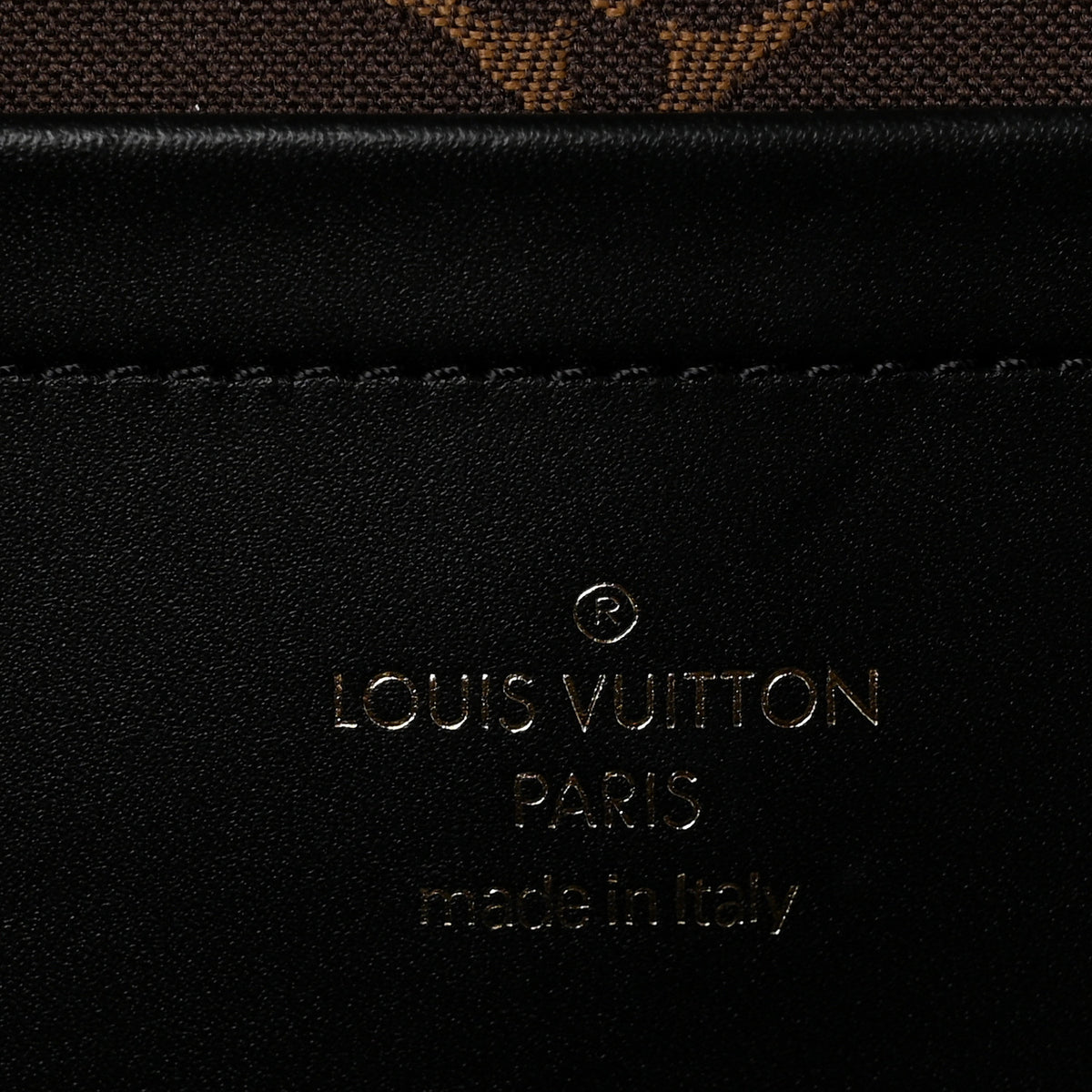 Louis Vuitton Calfskin Monogram Embossed Utility Crossbody Black 5 of 9