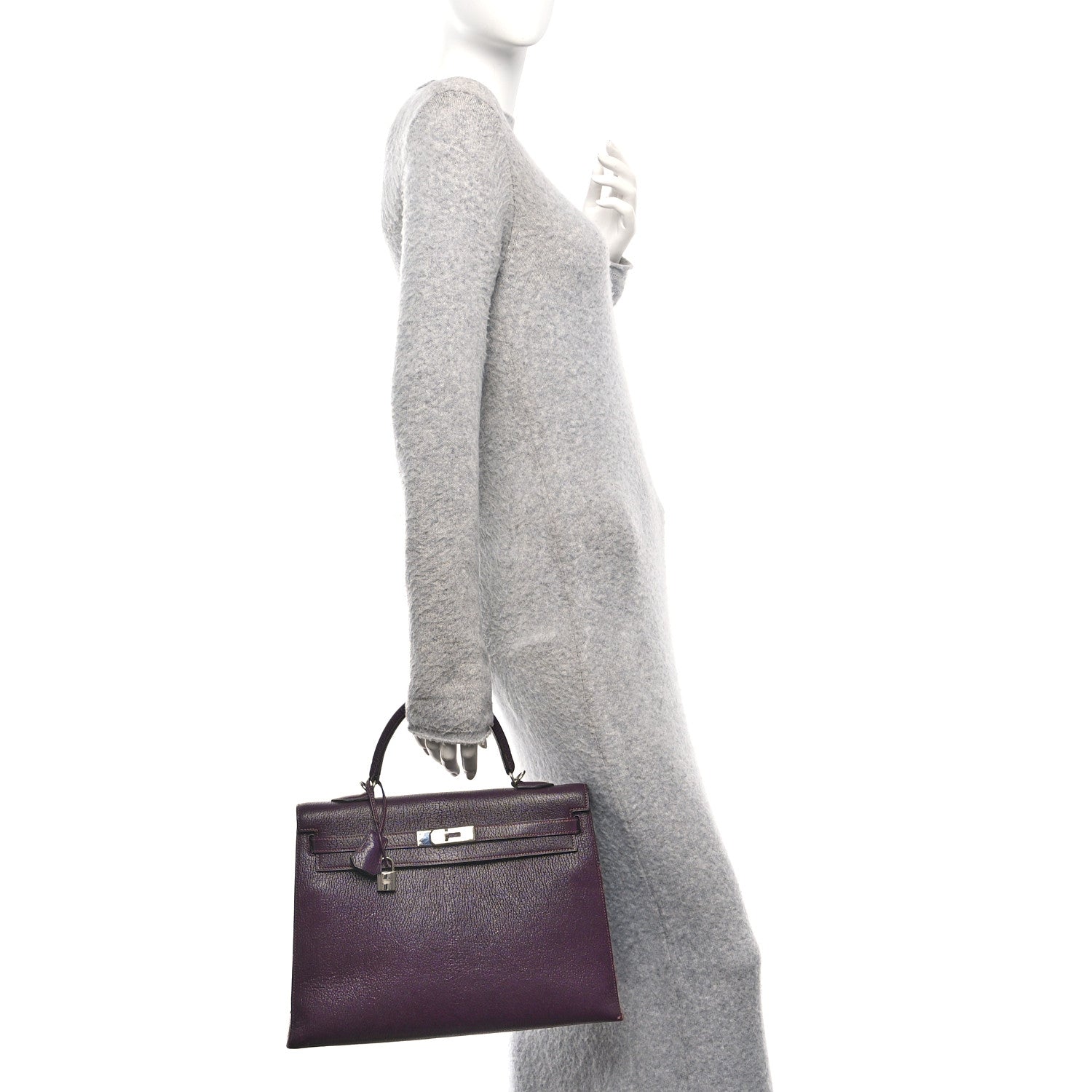 Hermes Chevre Mangalore Kelly Sellier 35 Raisin 3 of 35