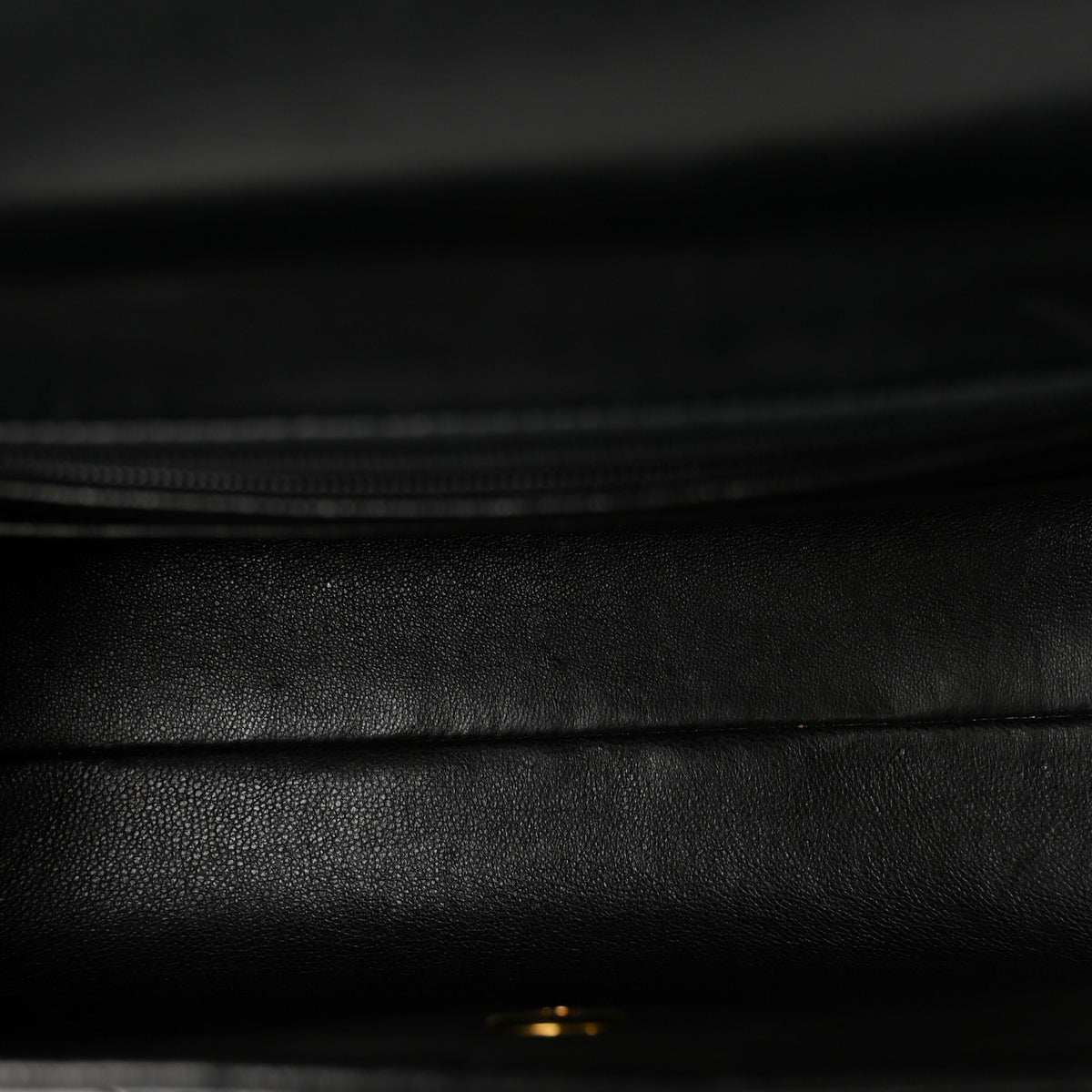 Patent Quilted Small Kelly Flap Bag Black