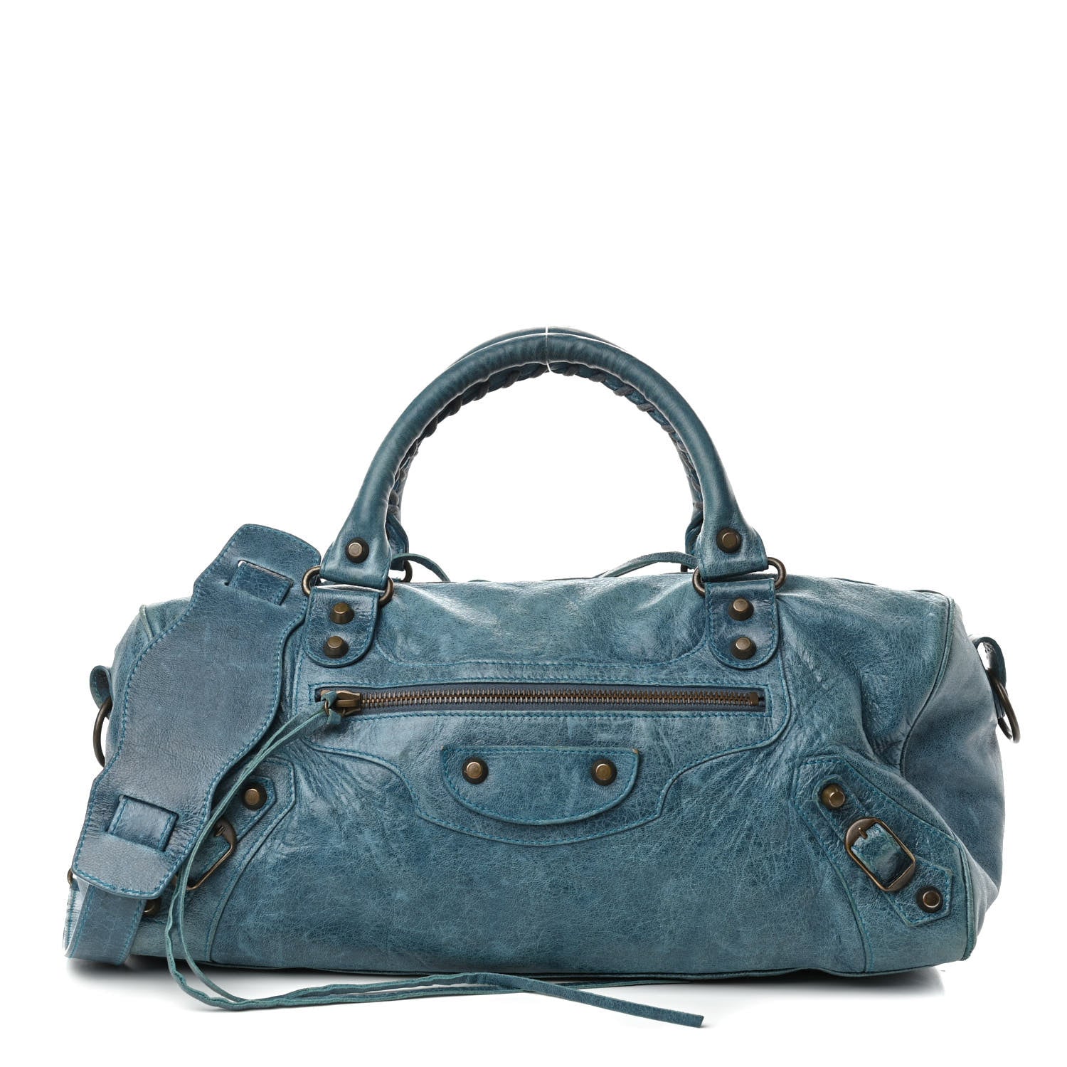 Balenciaga Lambskin Classic Hardware Twiggy Bleu 1 of 11