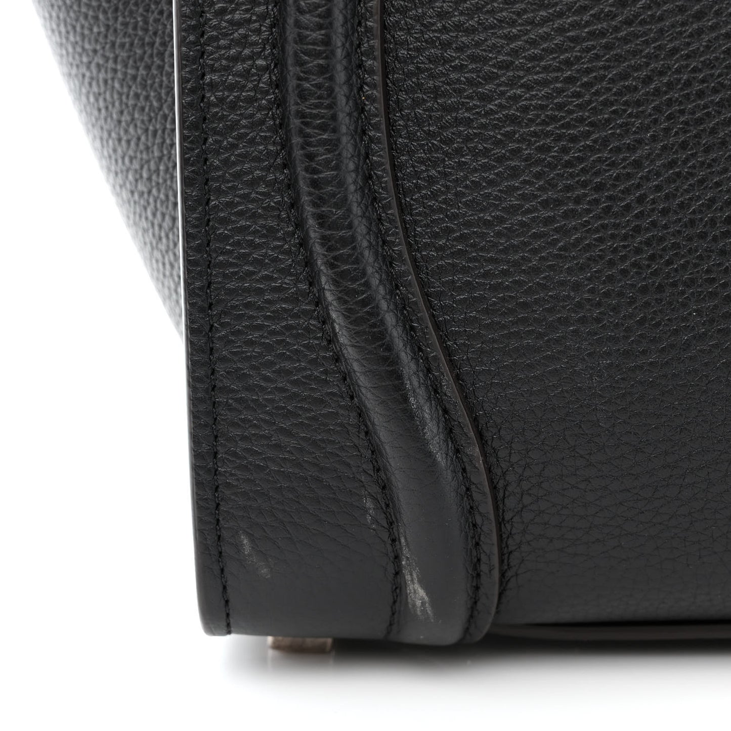 Drummed Calfskin Micro Luggage Black