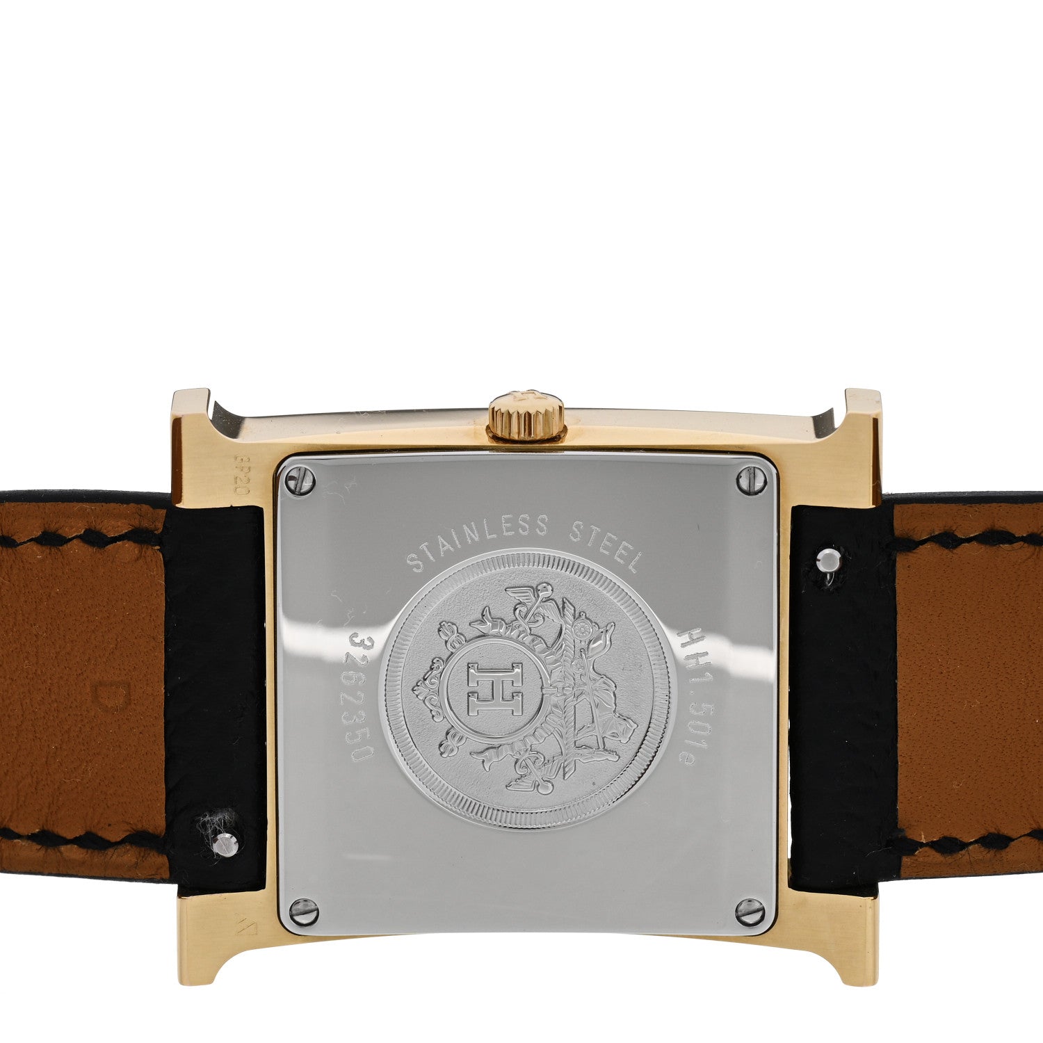 Hermes Stainless Steel Epsom 26mm Heure H Hour Quartz Watch Noir 4 of 5
