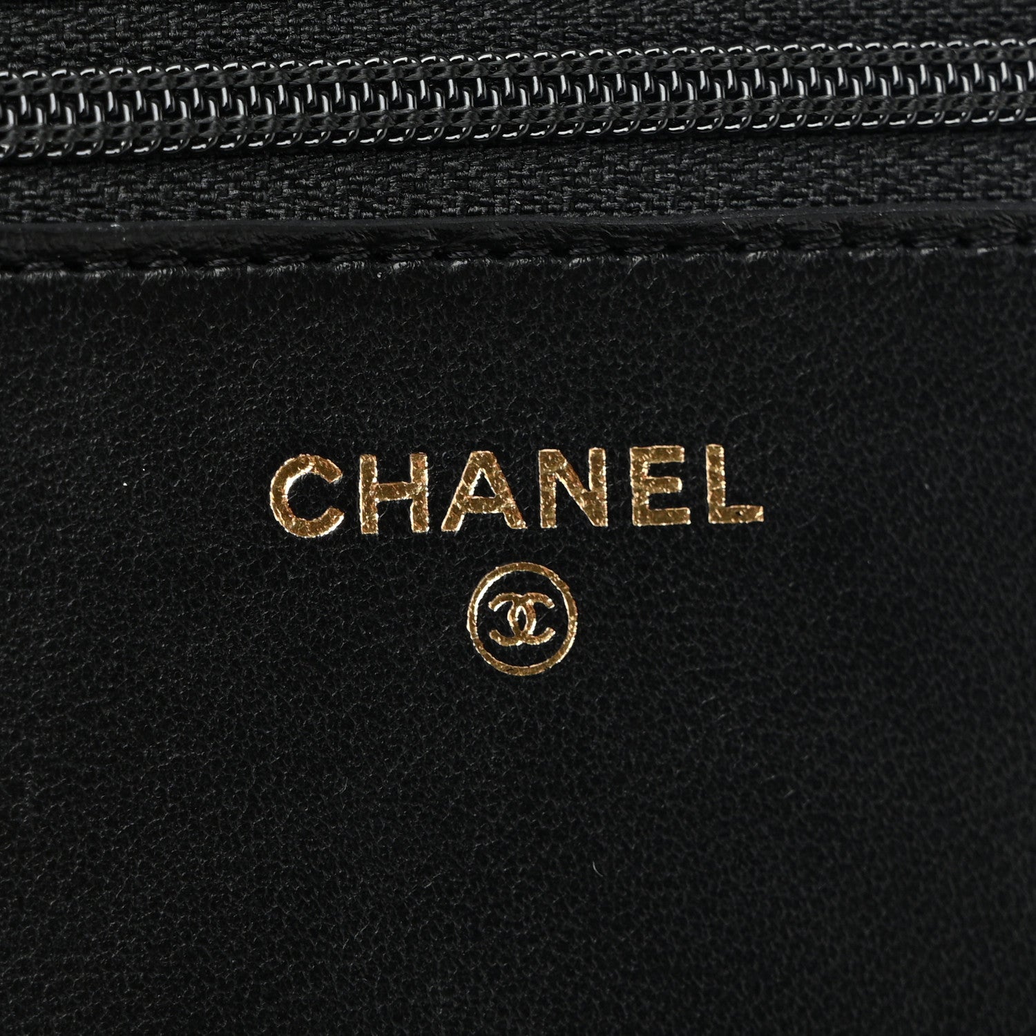 Chanel Lambskin Quilted CC Pearl Crush Wallet on Chain WOC Black 6 of 11