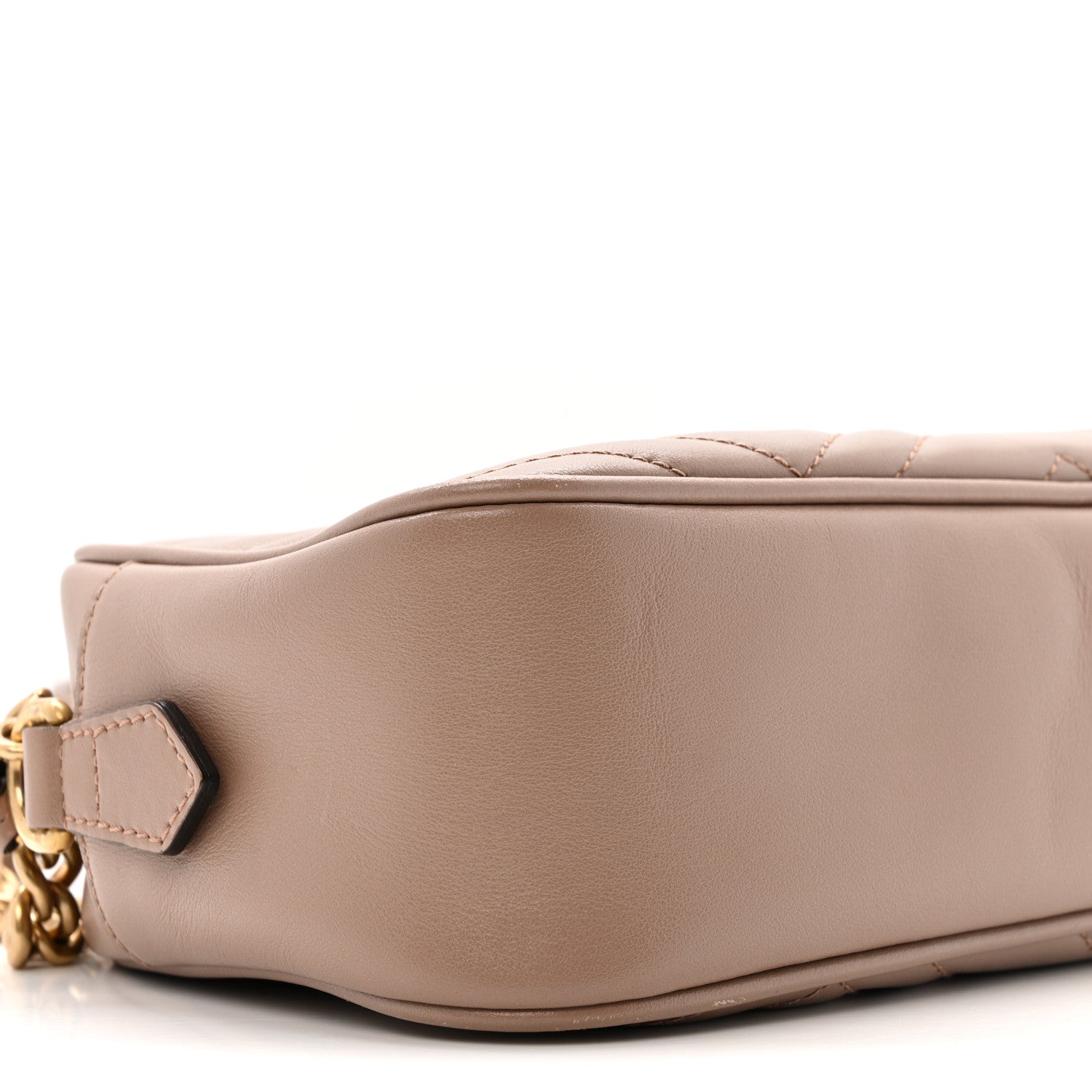 Gucci Calfskin Matelasse Small GG Marmont Chain Shoulder Bag Porcelain Rose 9 of 13