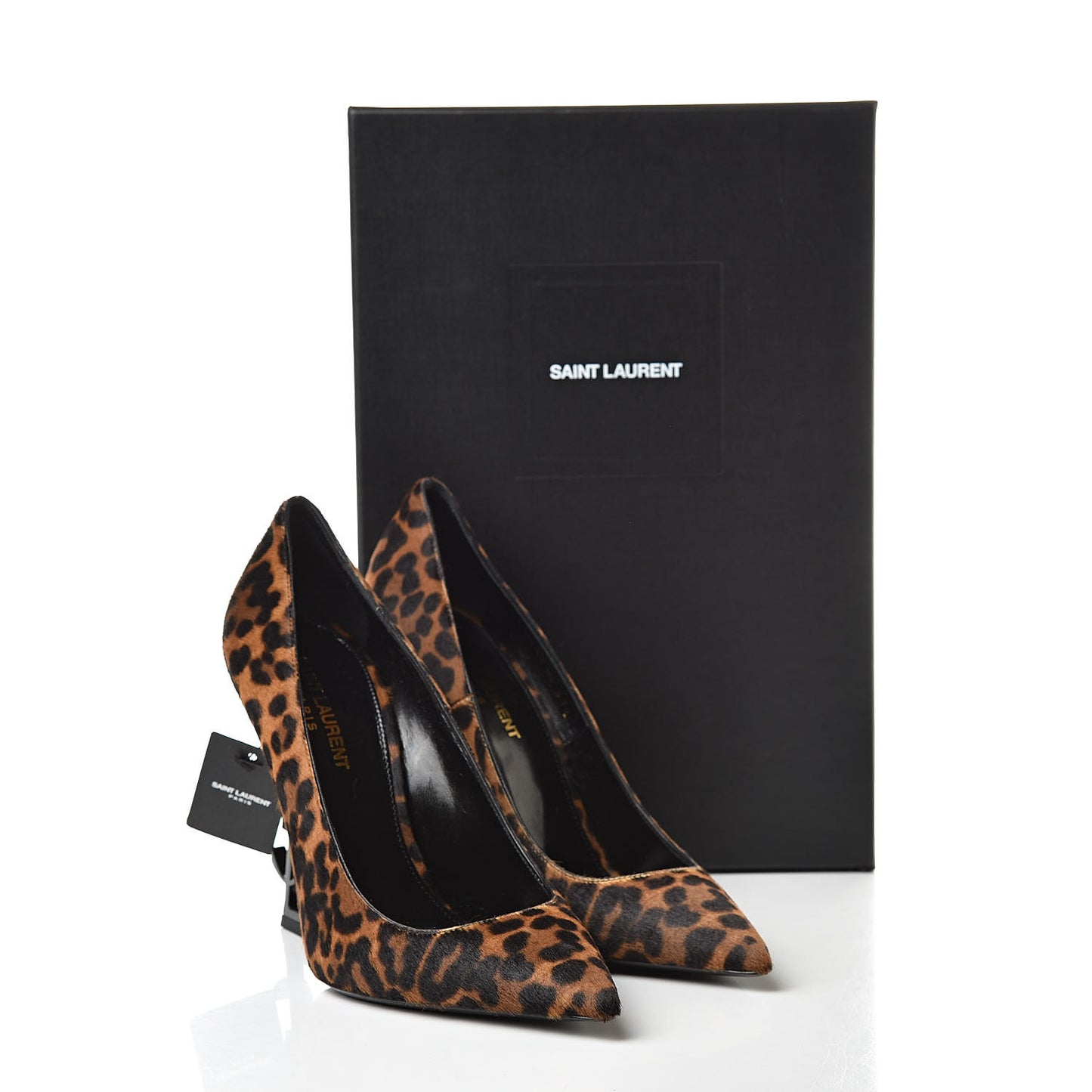 Calf Hair Leopard Print Opyum 110 Pumps 37.5 Brown