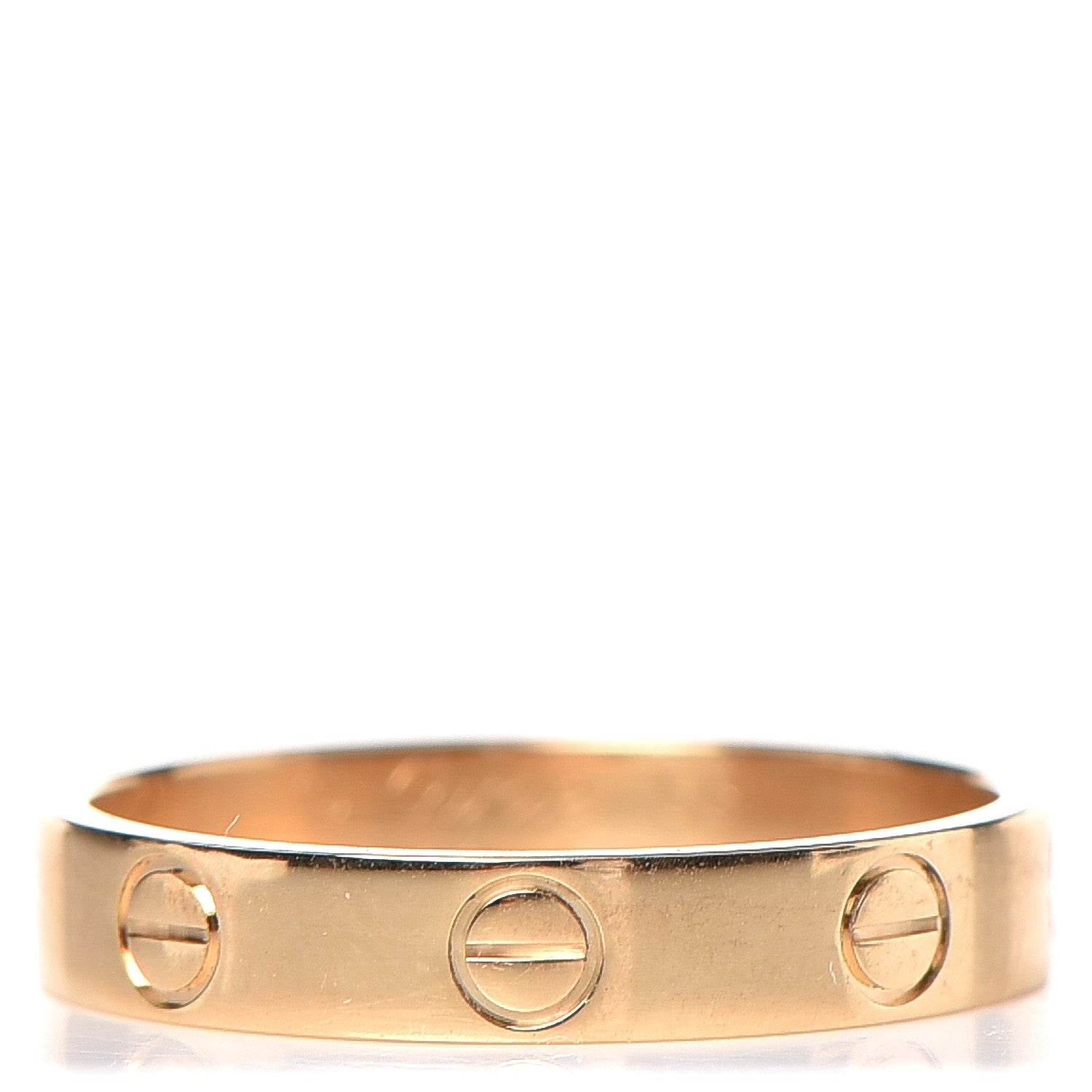 Cartier 18K Yellow Gold 3.5mm LOVE Wedding Band Ring 58 8.5 1 of 6
