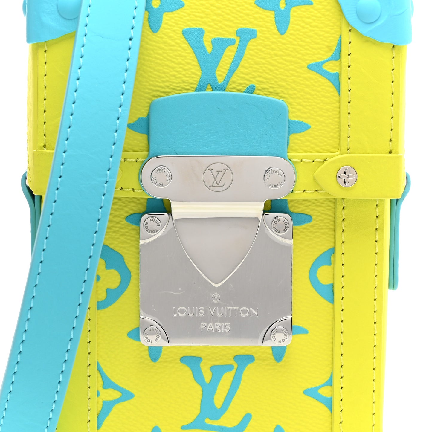 Monogram Playground Vertical Trunk Wearable Wallet Lime