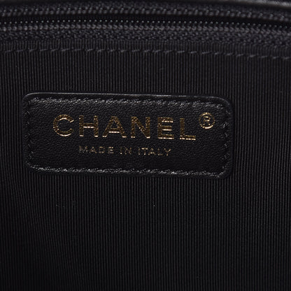 Chanel Tweed Medium Pearl Handle Flap Black Ecru 7 of 10