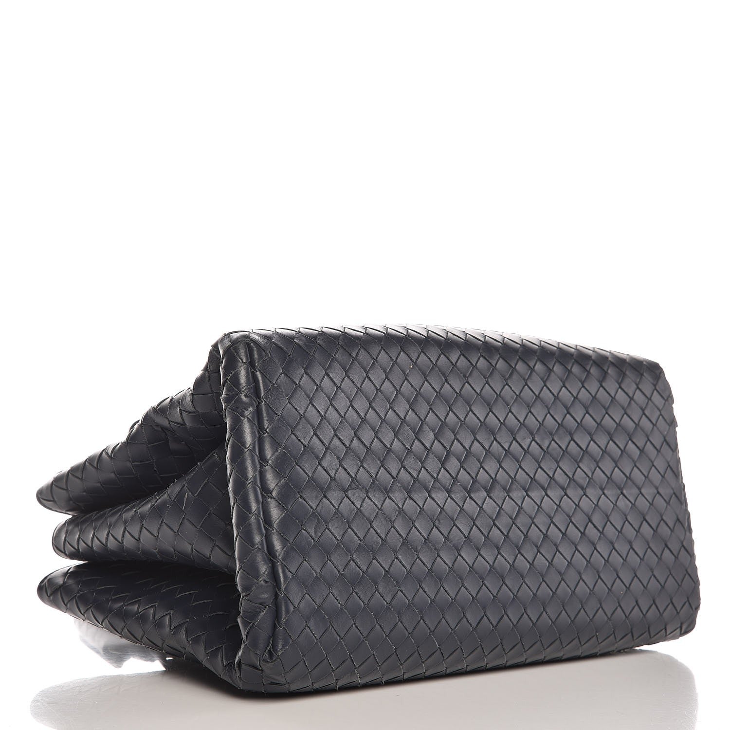 Bottega Veneta Light Calf Intrecciato Small Roma Dark Blue 4 of 9