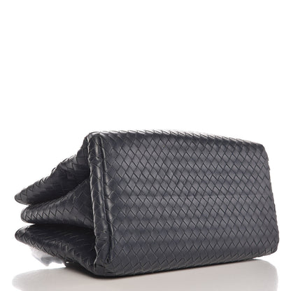Bottega Veneta Light Calf Intrecciato Small Roma Dark Blue 4 of 9