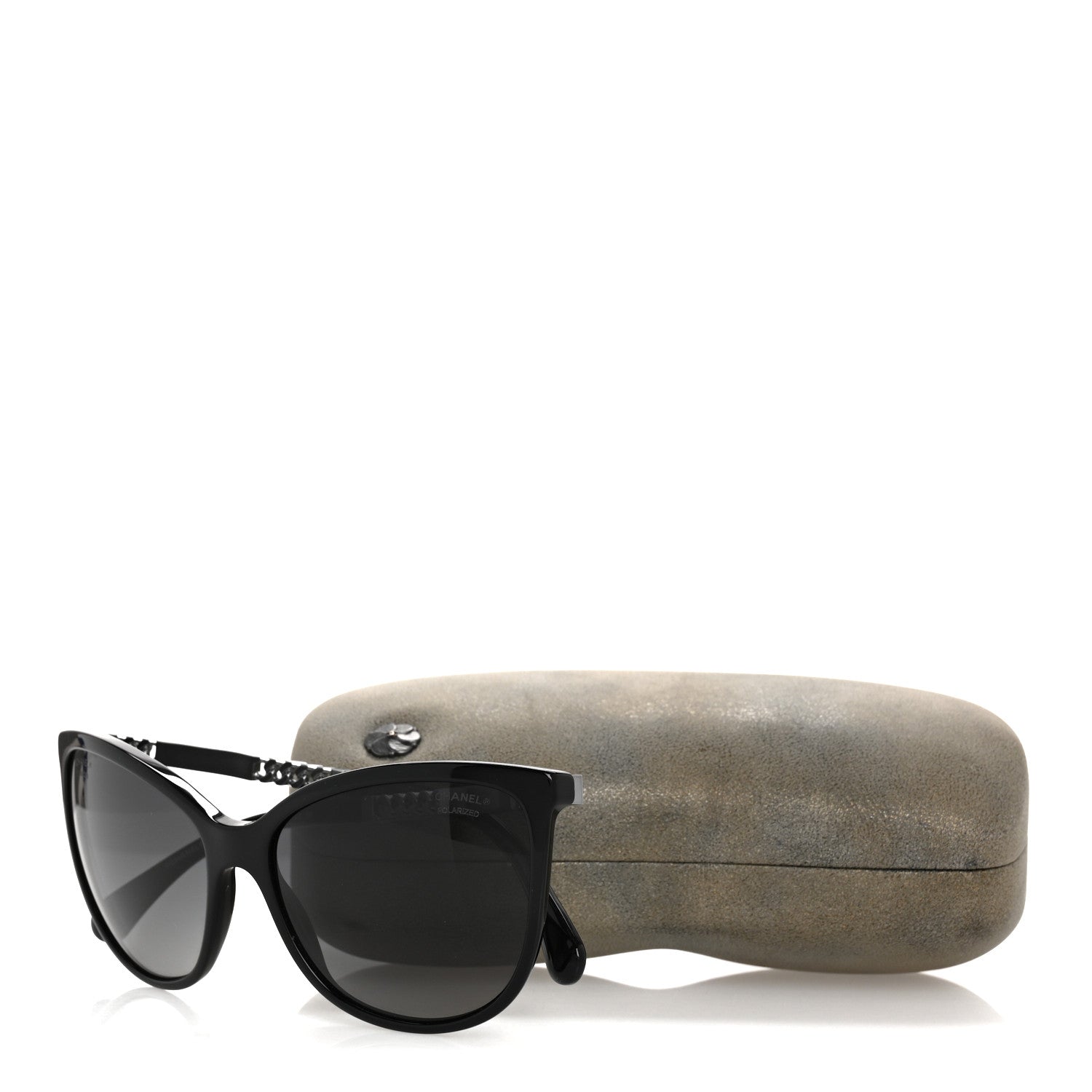 Chanel Chain Polarized Sunglasses 5352 Black 9 of 9