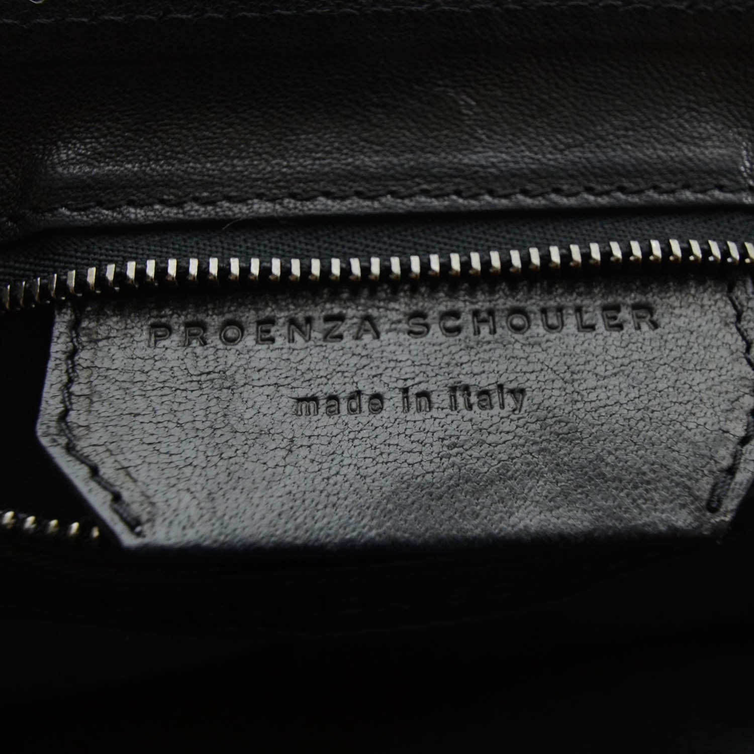Proenza Schouler Leather Linen Striped PS1 Medium Satchel 9 of 11