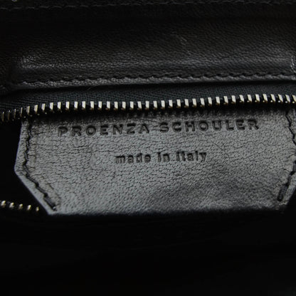 Proenza Schouler Leather Linen Striped PS1 Medium Satchel 9 of 11