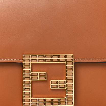 Fendi Vitello King Crystal Fab Crossbody Bag Cuoio 8 of 10