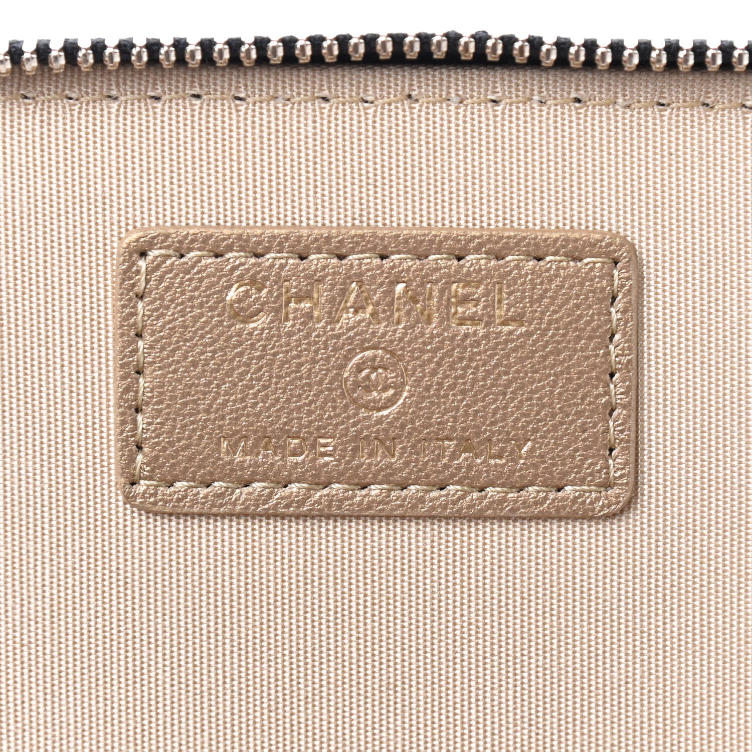 Chanel Lambskin Quilted Small Pearl Crush Vanity Case With Chain Black 6 of 10