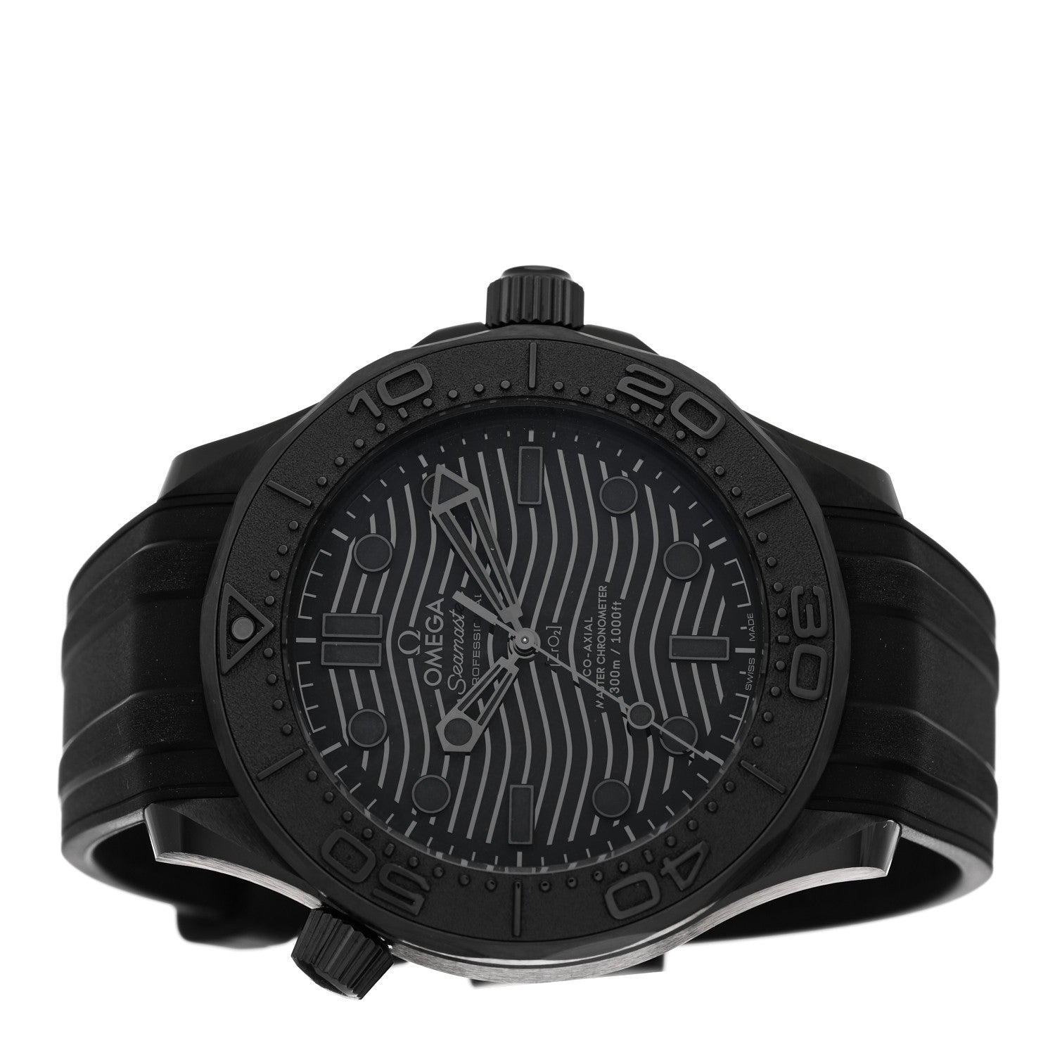 Omega Ceramic Rubber 43mm Seamaster Diver 300M Co-Axial Master Automatic Watch Black 210.92.44.20.01.003 2 of 5